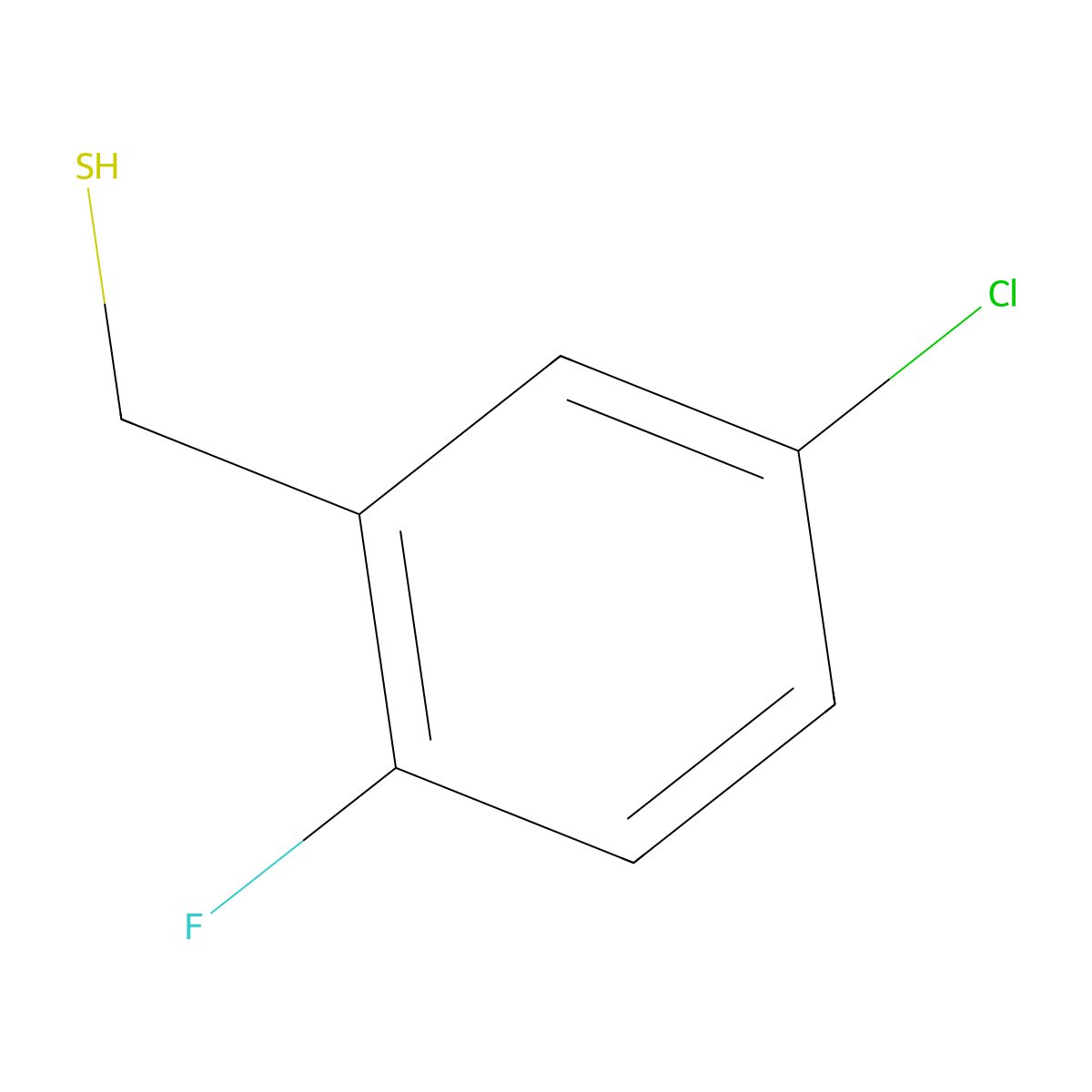 (5-Chloro-2-fluorophenyl)methanethiol molecular structure, CAS 1510172-41-4