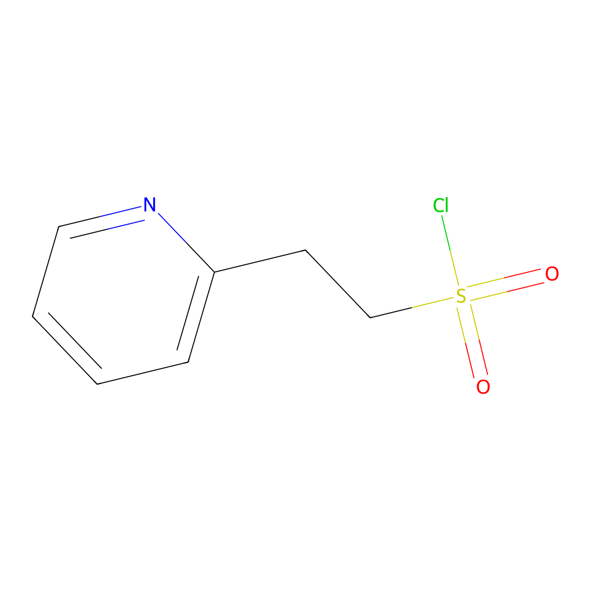 2-Pyridin-2-ylethanesulfonyl chloride molecular structure, CAS 151018-73-4