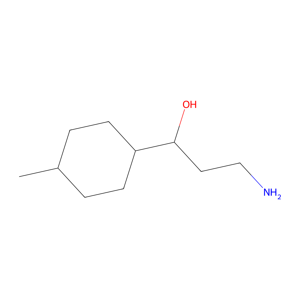3-Amino-1-(4-methylcyclohexyl)propan-1-ol molecular structure, CAS 1510183-24-0
