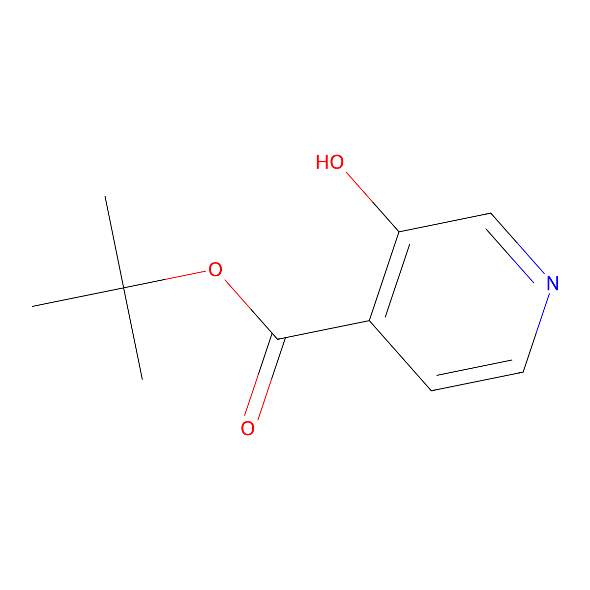tert-Butyl 3-hydroxyisonicotinate molecular structure, CAS 1510191-50-0