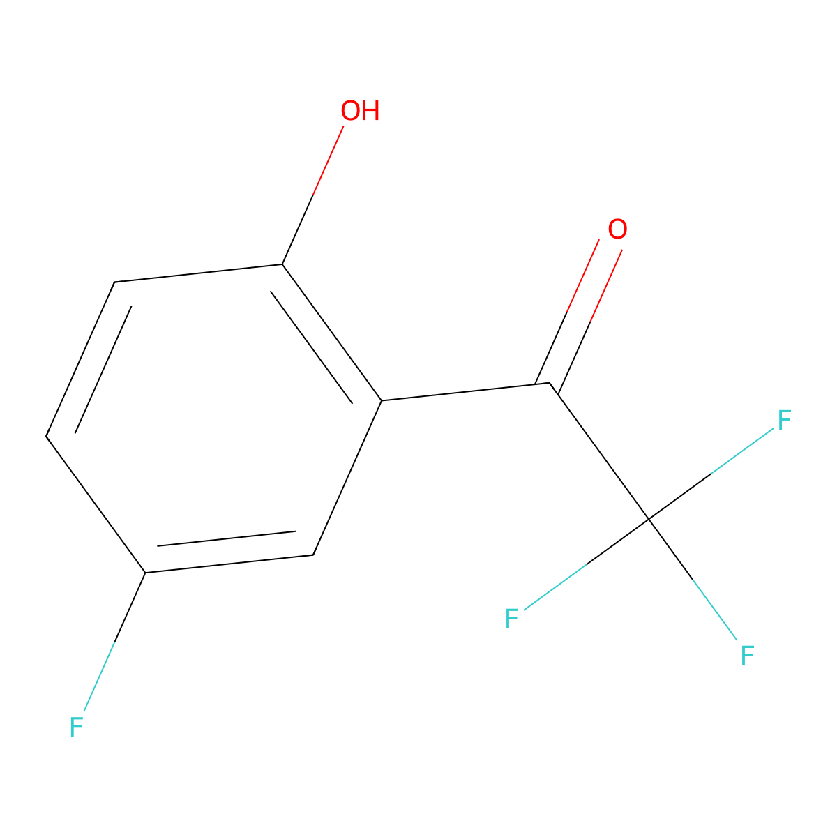 2,2,2-Trifluoro-1-(5-fluoro-2-hydroxyphenyl)ethan-1-one molecular structure, CAS 1510228-71-3