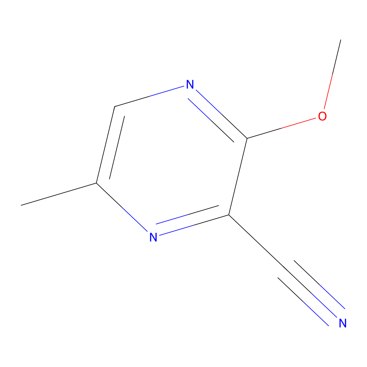 3-Methoxy-6-methylpyrazine-2-carbonitrile molecular structure, CAS 1510244-33-3