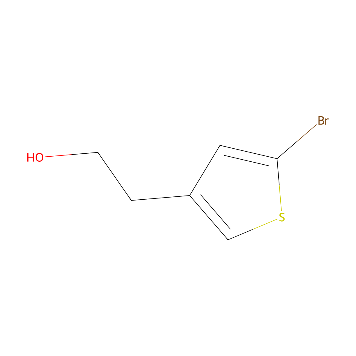 2-(5-Bromothiophen-3-yl)ethan-1-ol molecular structure, CAS 1510244-75-3
