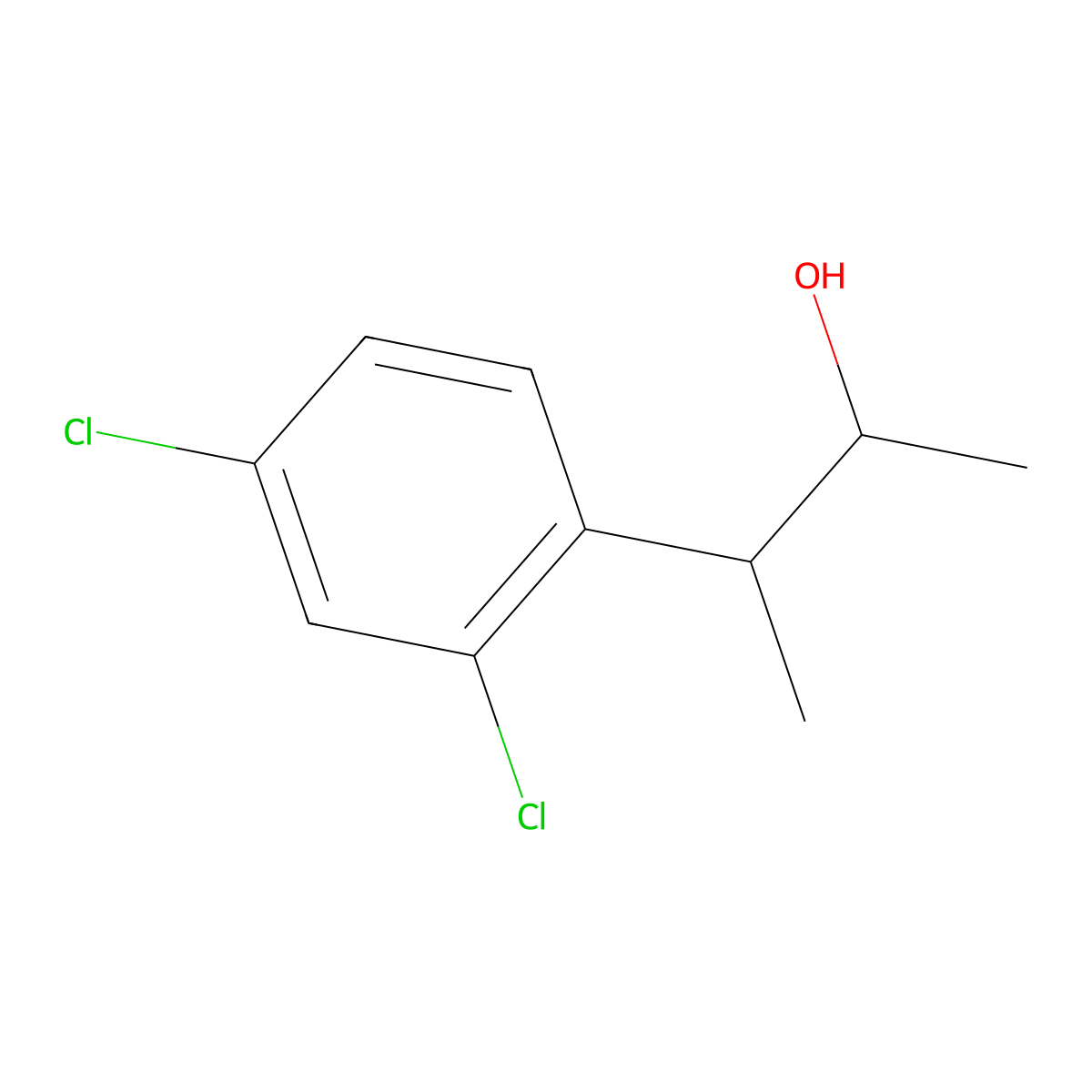 3-(2,4-Dichlorophenyl)butan-2-ol molecular structure, CAS 1510272-41-9