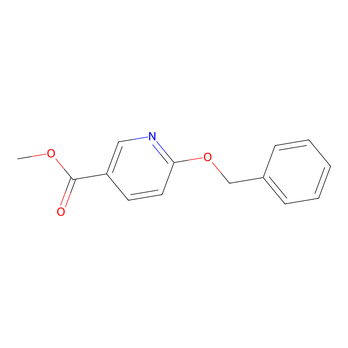 Methyl 6-(benzyloxy)nicotinate molecular structure, CAS 151028-49-8