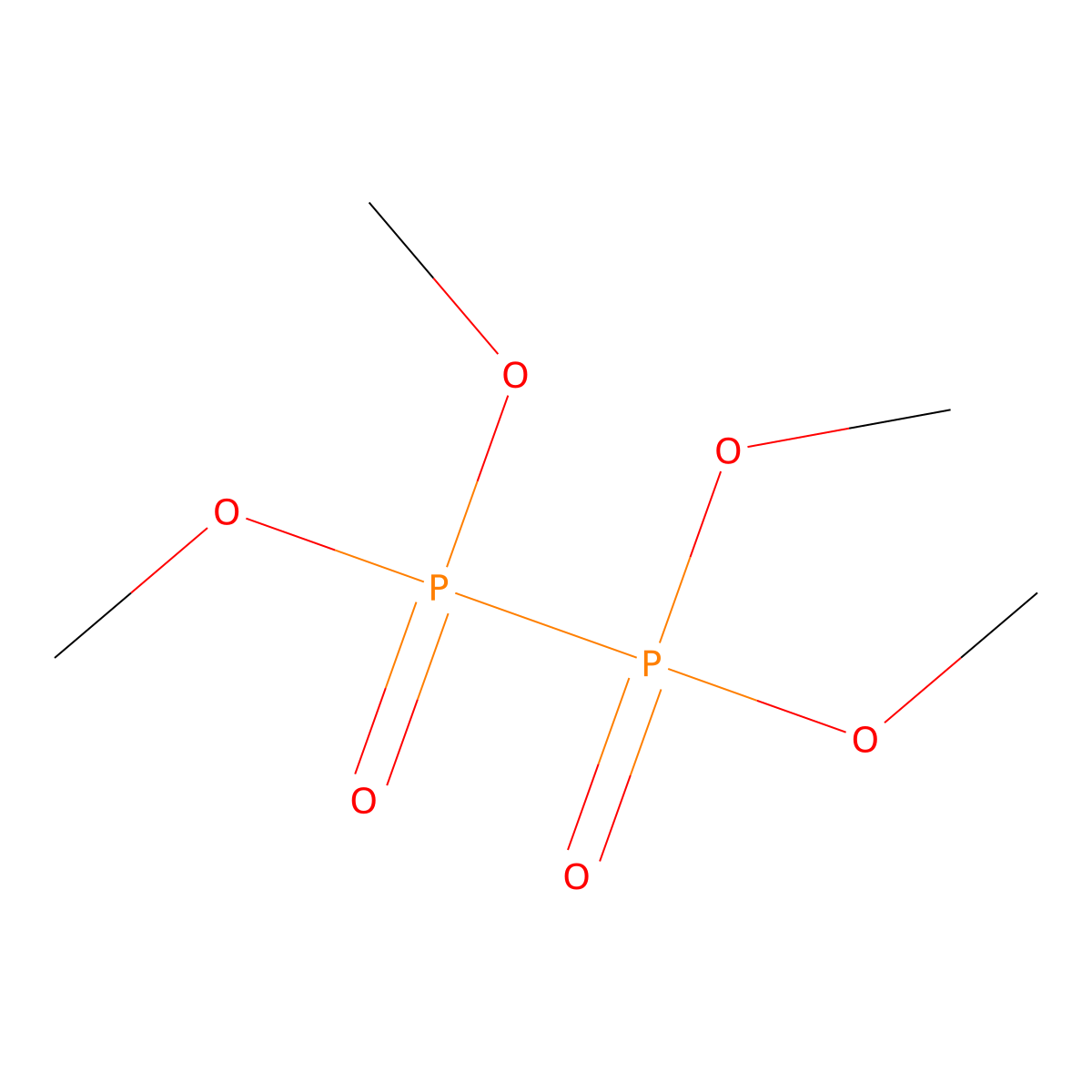 Hypophosphoric acid, tetramethyl ester molecular structure, CAS 15103-99-8