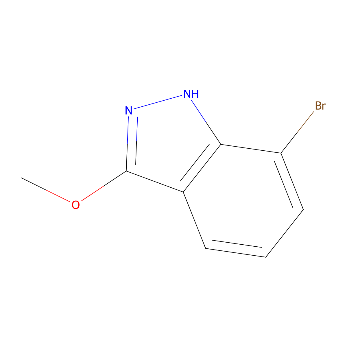 7-Bromo-3-methoxy-1H-indazole molecular structure, CAS 1510316-42-3