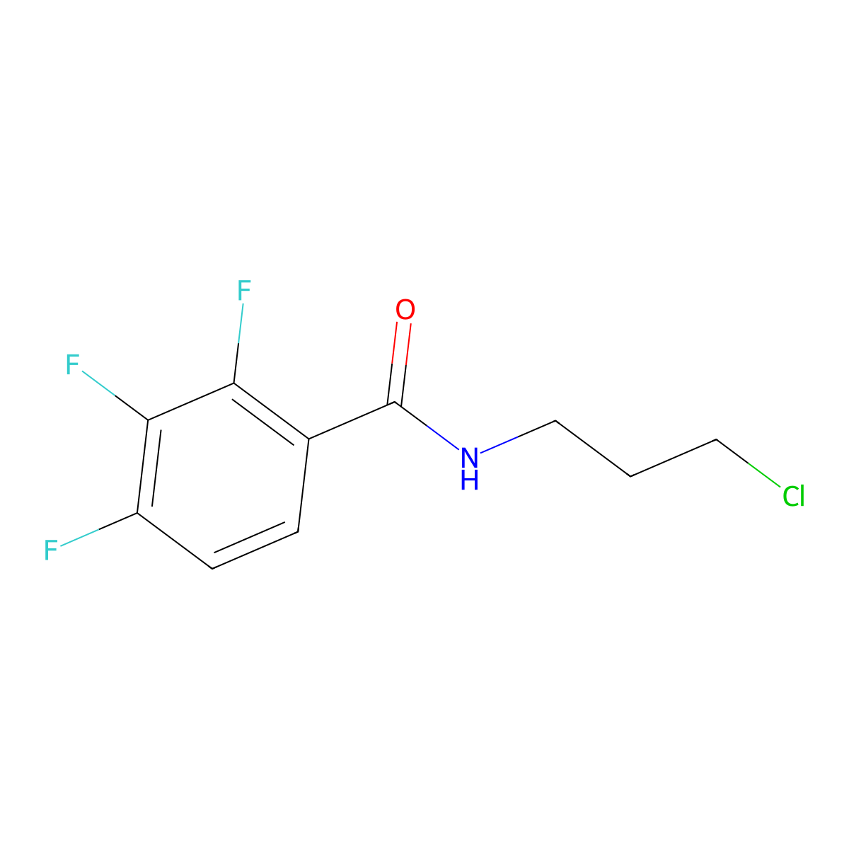N-(3-Chloropropyl)-2,3,4-trifluorobenzamide molecular structure, CAS 1510327-72-6