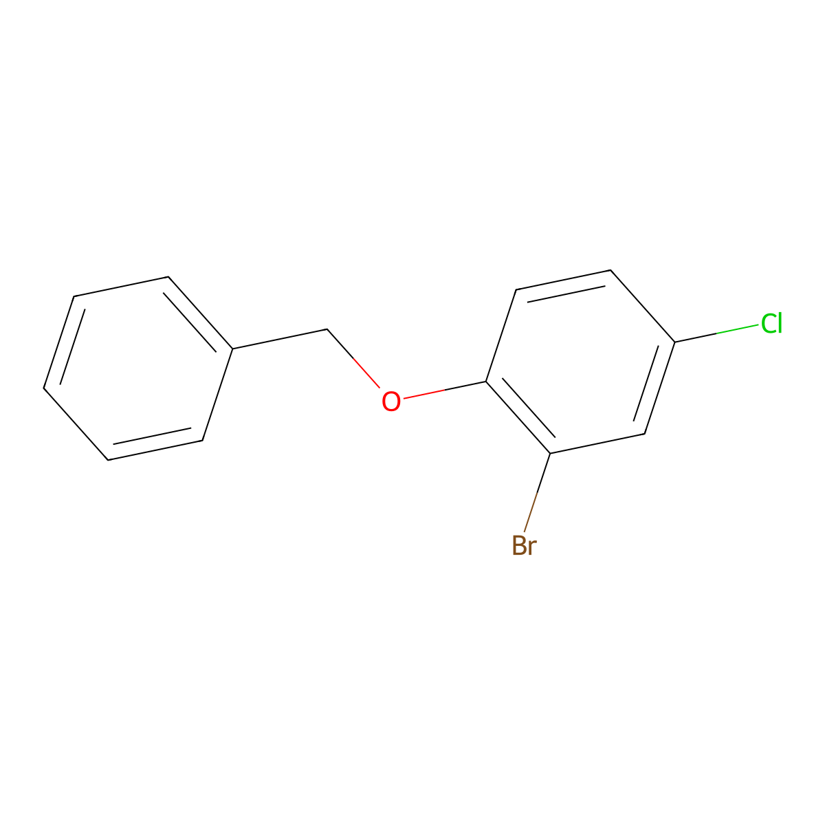 1-(Benzyloxy)-2-bromo-4-chlorobenzene molecular structure, CAS 151038-76-5