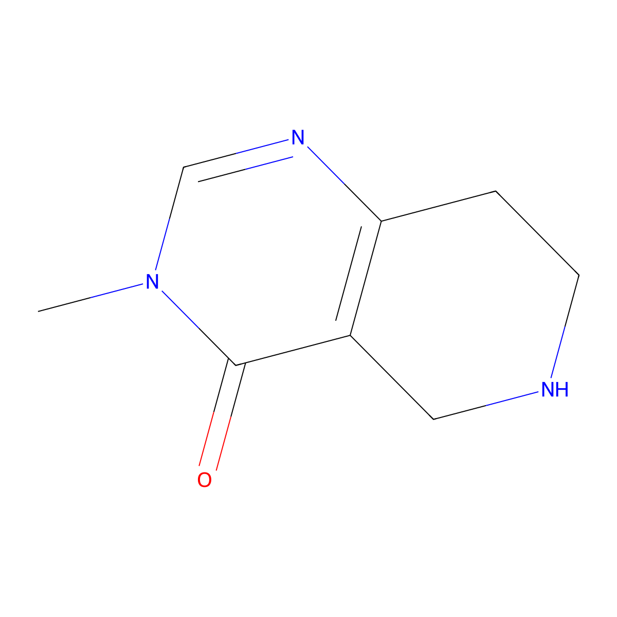 3-Methyl-5,6,7,8-tetrahydropyrido[4,3-d]pyrimidin-4(3H)-one molecular structure, CAS 1510384-26-5