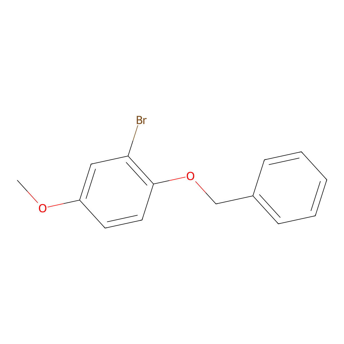 1-Benzyloxy-2-bromo-4-methoxy-benzene molecular structure, CAS 151039-11-1