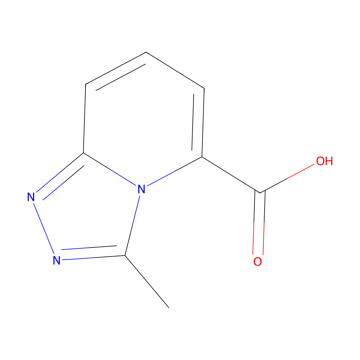 3-Methyl-[1,2,4]triazolo[4,3-a]pyridine-5-carboxylic acid molecular structure, CAS 1510395-35-3