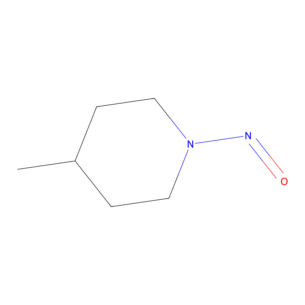 4-Methylnitrosopiperidine molecular structure, CAS 15104-03-7