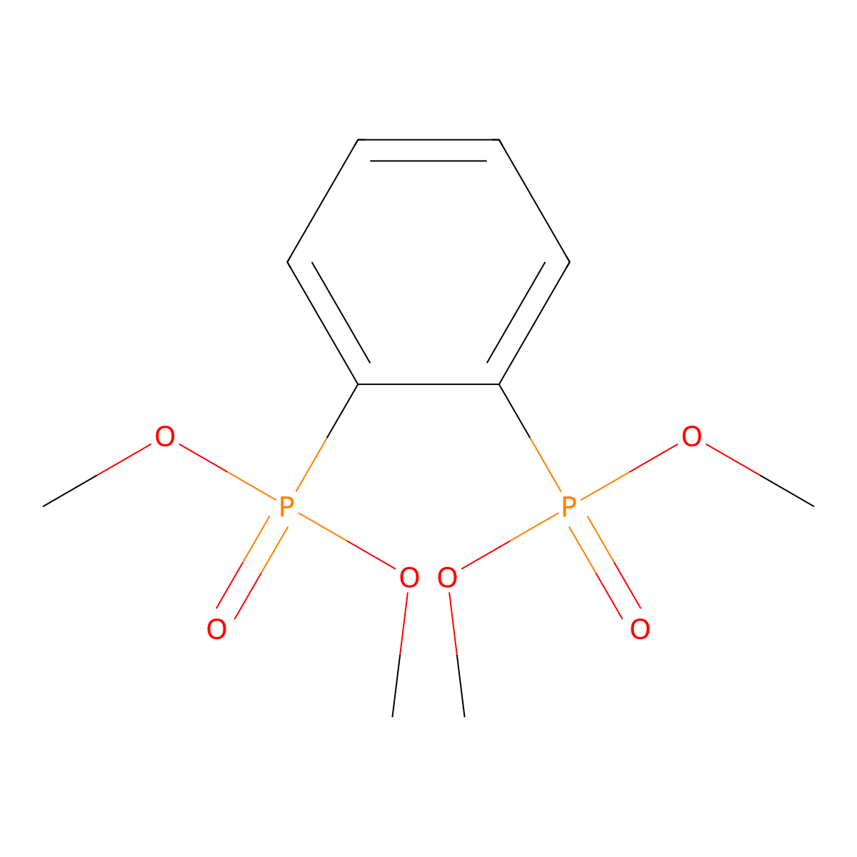 1,2-Bis(dimethoxyphosphoryl)benzene molecular structure, CAS 15104-46-8