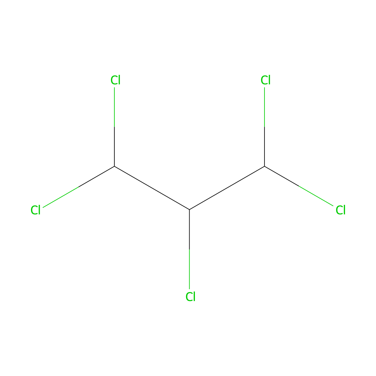 1,1,2,3,3-Pentachloropropane molecular structure, CAS 15104-61-7