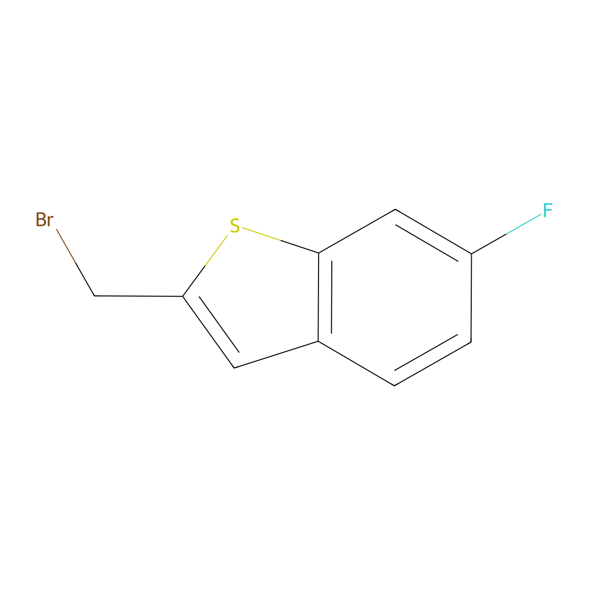 2-Bromomethyl-6-fluoro-benzo[b]thiophene molecular structure, CAS 1510409-69-4