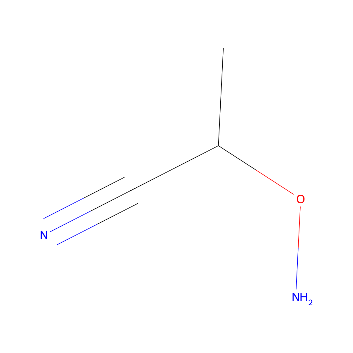 2-(Aminooxy)propanenitrile molecular structure, CAS 1510417-69-2