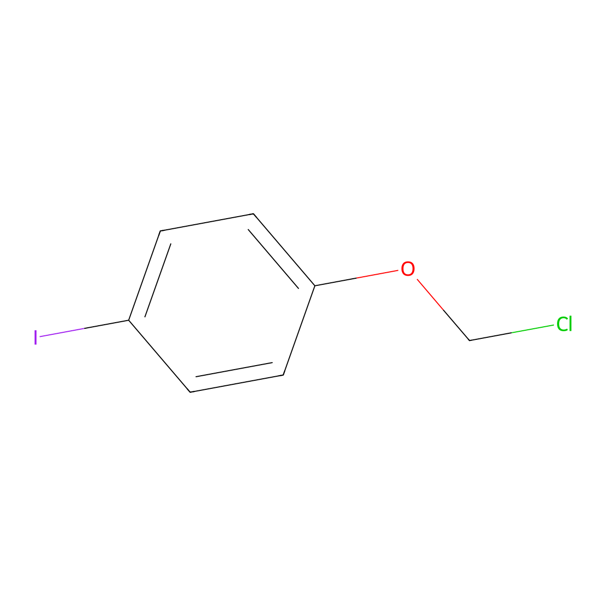 1-(Chloromethoxy)-4-iodobenzene molecular structure, CAS 1510446-02-2