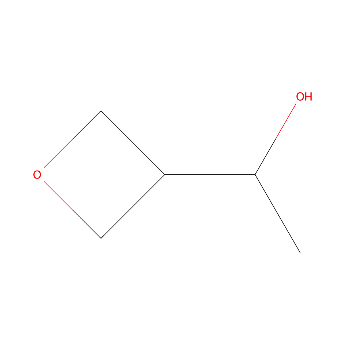 1-(Oxetan-3-yl)ethan-1-ol molecular structure, CAS 1510447-35-4