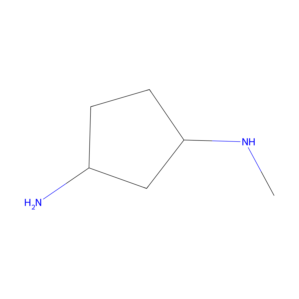 N1-methylcyclopentane-1,3-diamine molecular structure, CAS 1510453-97-0