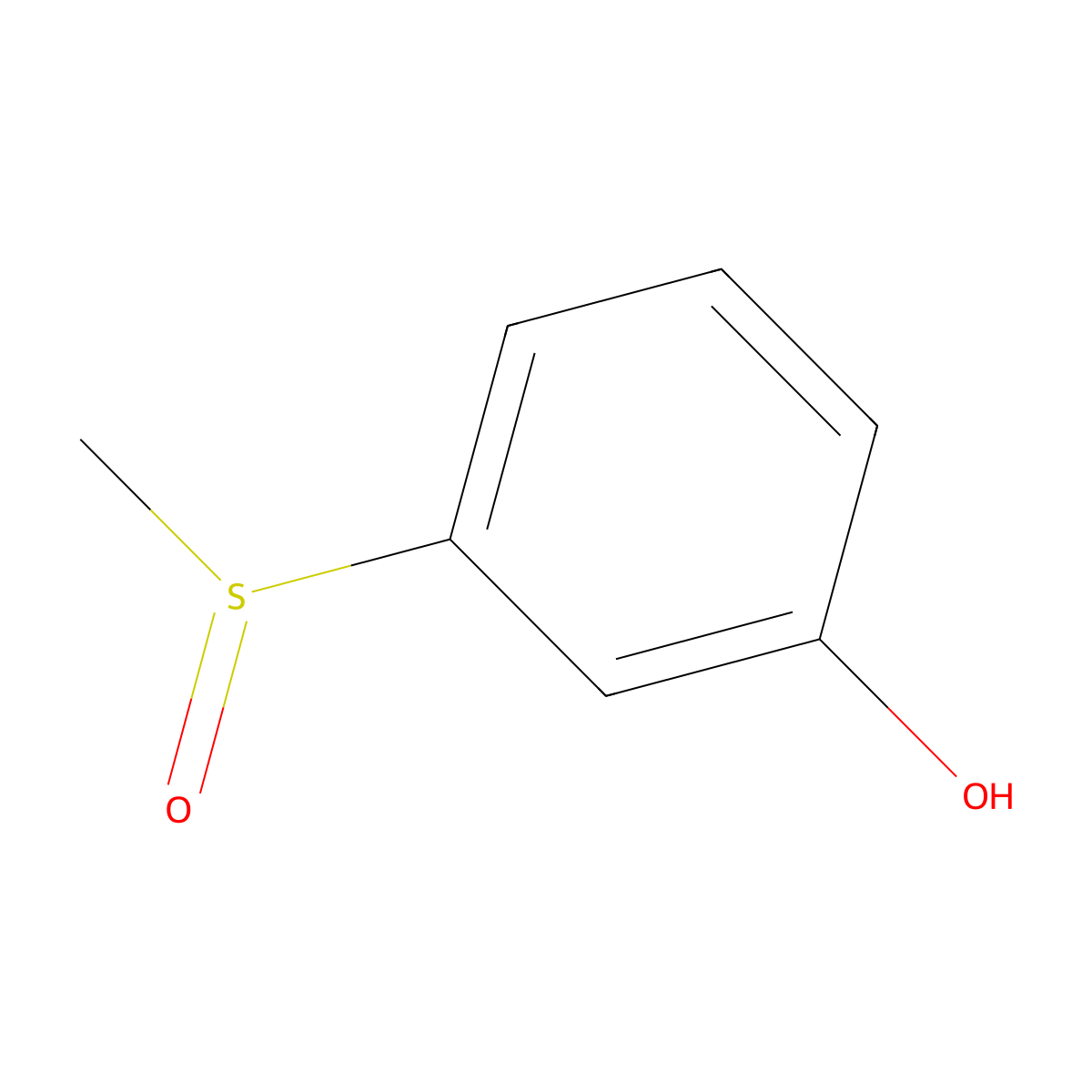 3-Methanesulfinylphenol molecular structure, CAS 15105-62-1