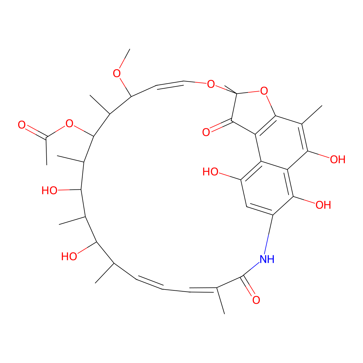 Rifogal molecular structure, CAS 15105-92-7