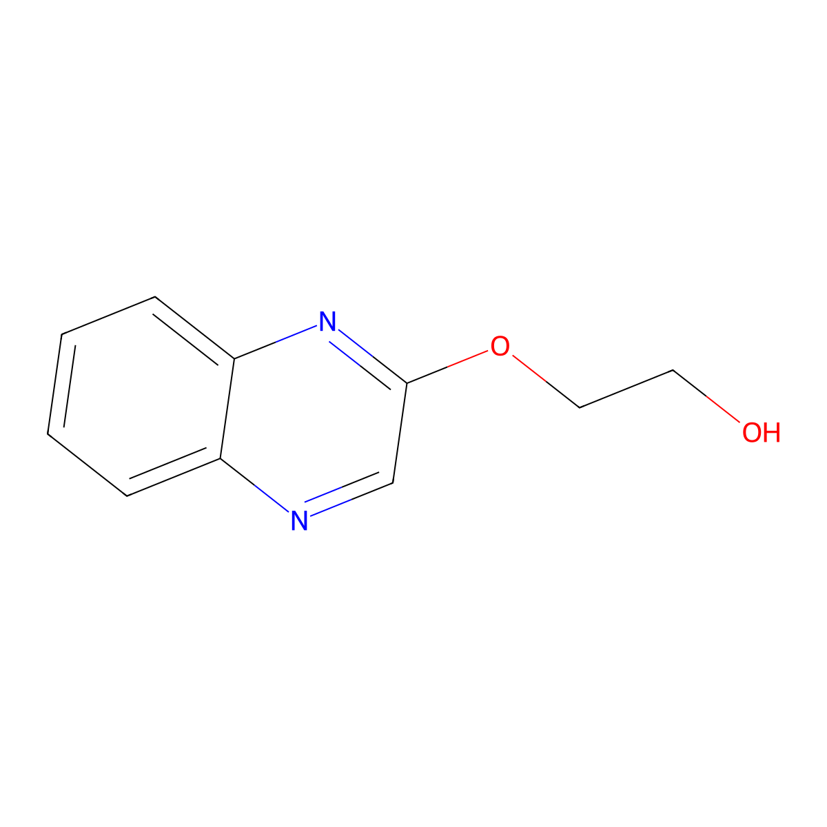 2-(2-Quinoxalinyloxy)-1-ethanol molecular structure, CAS 151054-40-9