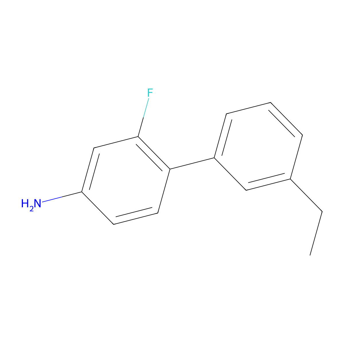 4-(3-Ethylphenyl)-3-fluoroaniline molecular structure, CAS 1510548-50-1