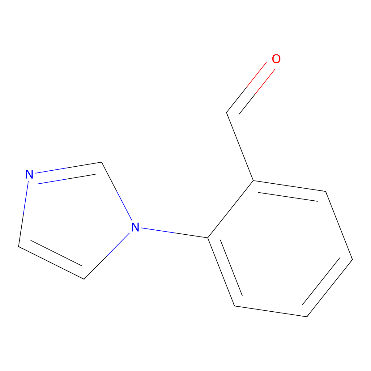 2-(1H-imidazol-1-yl)benzaldehyde molecular structure, CAS 151055-86-6