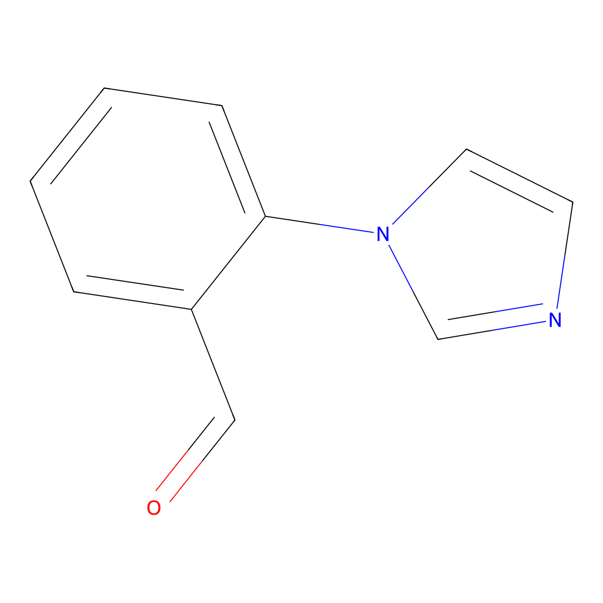 2-(1H-imidazol-1-yl)benzaldehyde molecular structure, CAS 151055-86-6