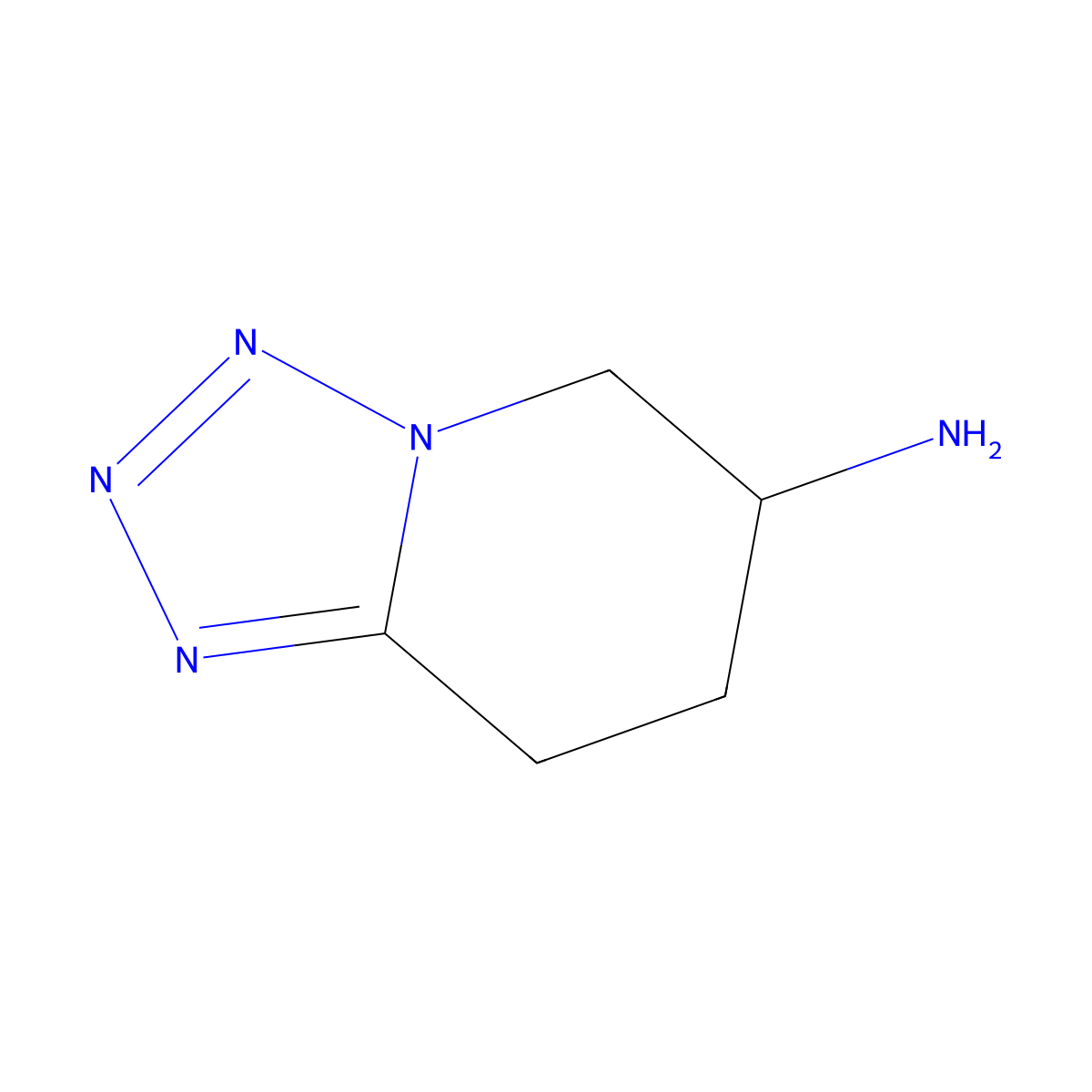 5H,6H,7H,8H-[1,2,3,4]tetrazolo[1,5-a]pyridin-6-amine molecular structure, CAS 1510616-49-5