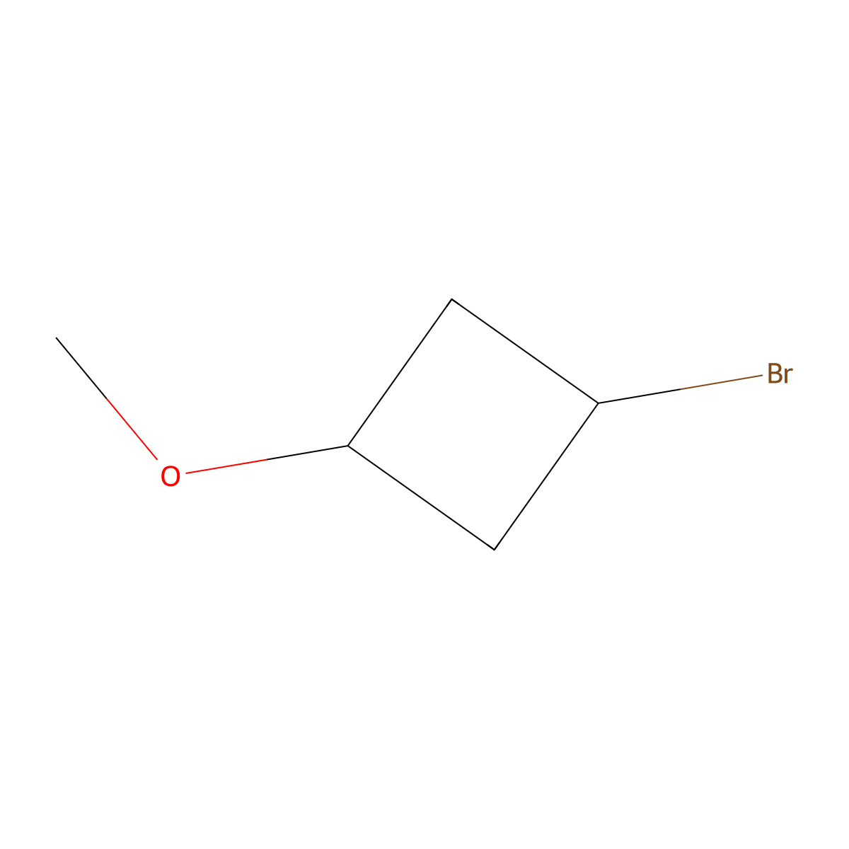 1-Bromo-3-methoxycyclobutane molecular structure, CAS 1510635-41-2