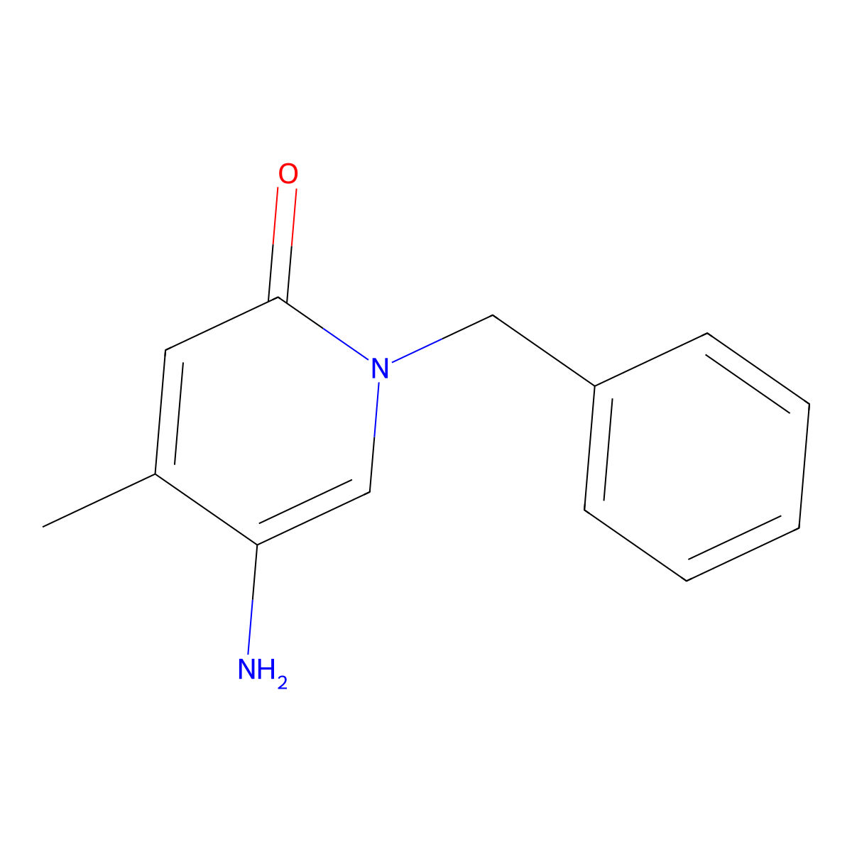 5-Amino-1-benzyl-4-methyl-1,2-dihydropyridin-2-one molecular structure, CAS 1510662-44-8