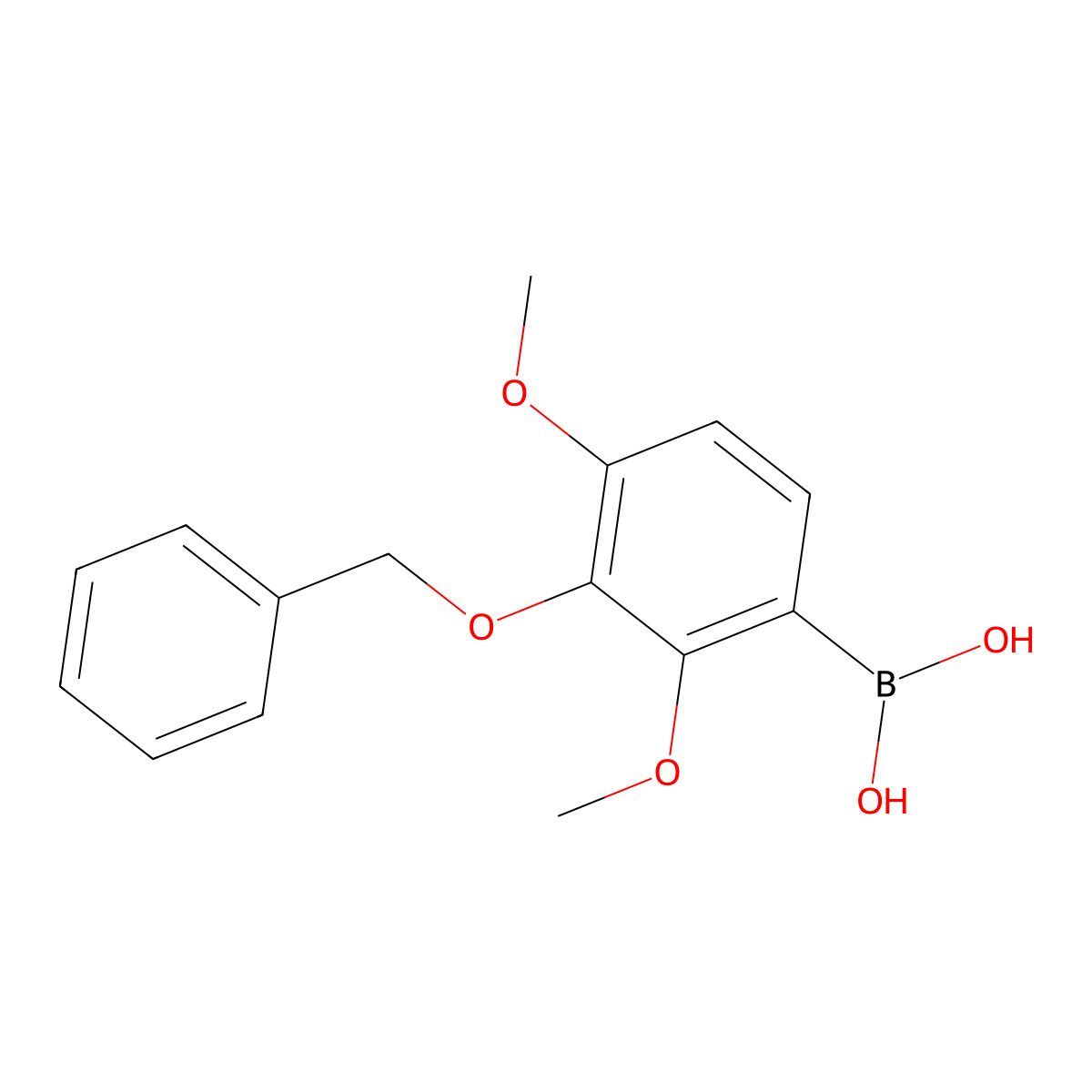 (3-(BenZyloxy)-2,4-dimethoxyphenyl)boronic acid molecular structure, CAS 1510682-74-2