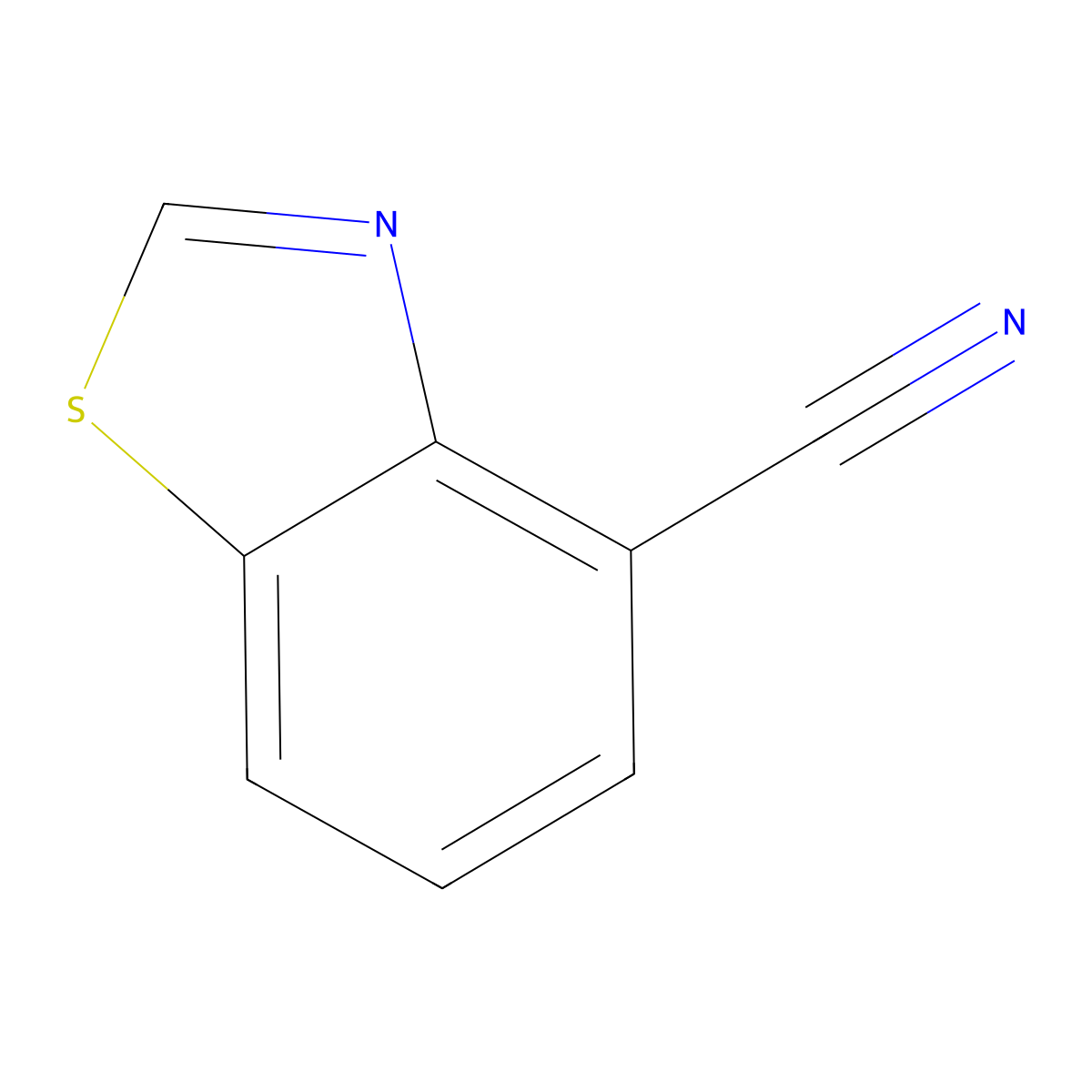 1,3-Benzothiazole-4-carbonitrile molecular structure, CAS 1510701-21-9