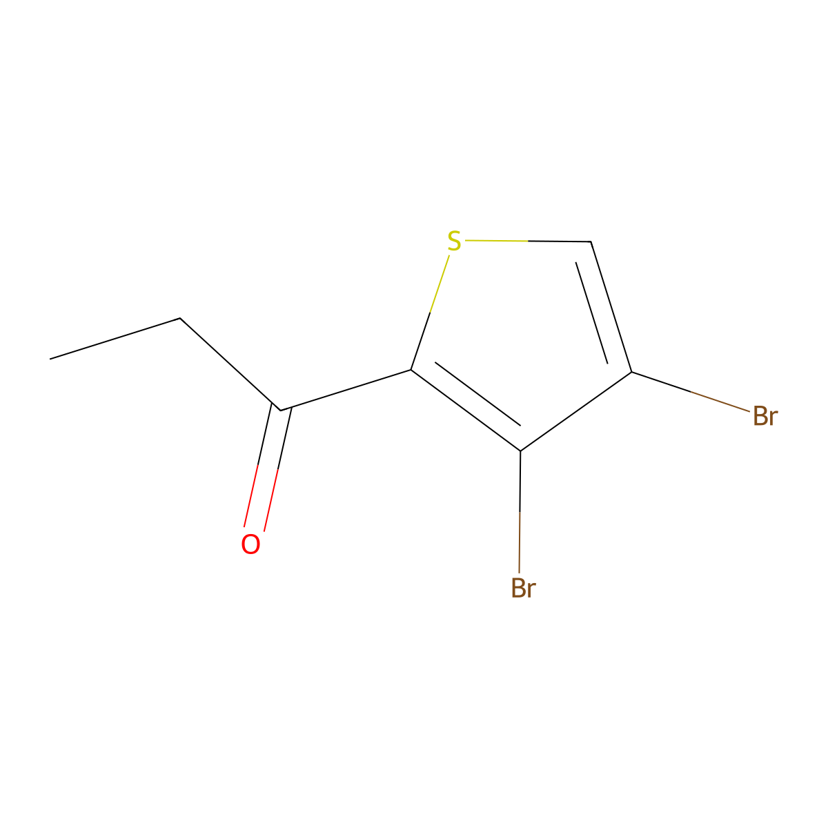 1-(3,4-Dibromo-2-thienyl)-1-propanone molecular structure, CAS 1510709-49-5