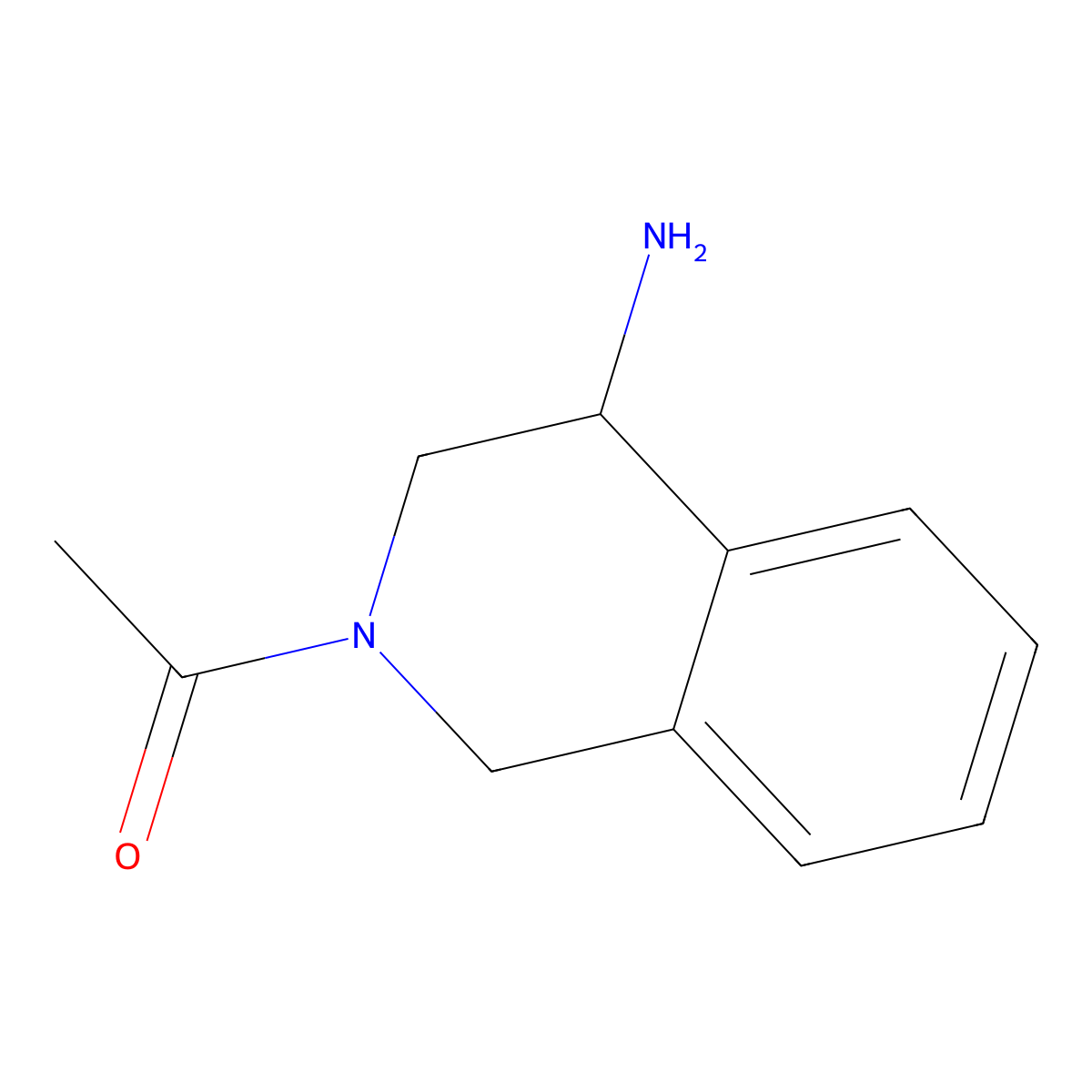 1-(4-Amino-1,2,3,4-tetrahydroisoquinolin-2-yl)ethan-1-one molecular structure, CAS 1510757-65-9