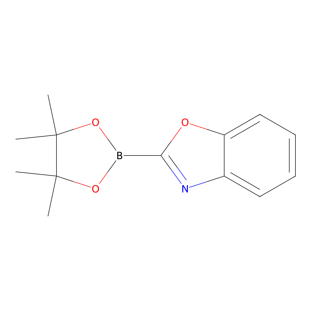 2-(4,4,5,5-Tetramethyl-1,3,2-dioxaborolan-2-YL)benzo[D]oxazole molecular structure, CAS 1510787-95-7