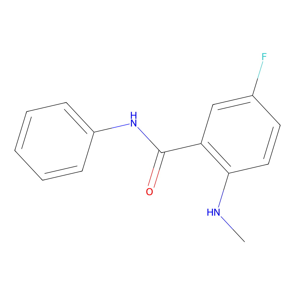 5-Fluoro-2-(methylamino)-N-phenylbenzamide molecular structure, CAS 1510796-62-9