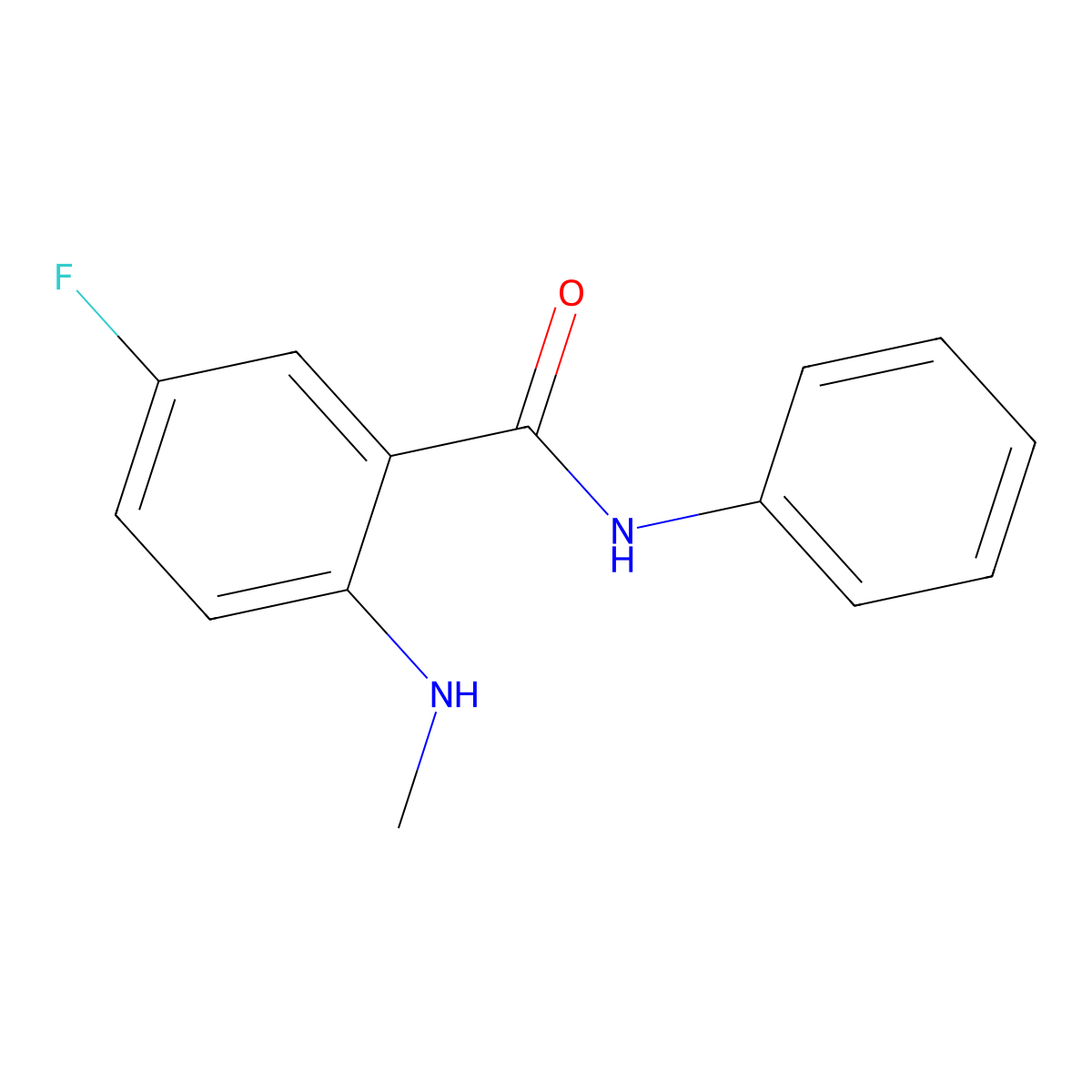 5-Fluoro-2-(methylamino)-N-phenylbenzamide molecular structure, CAS 1510796-62-9