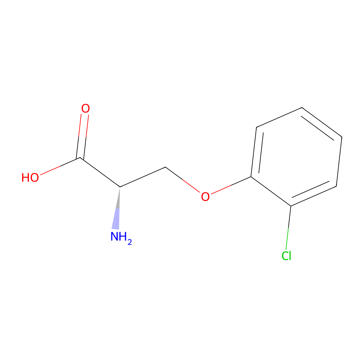 O-(2-Chlorophenyl)-L-serine molecular structure, CAS 1510814-29-5