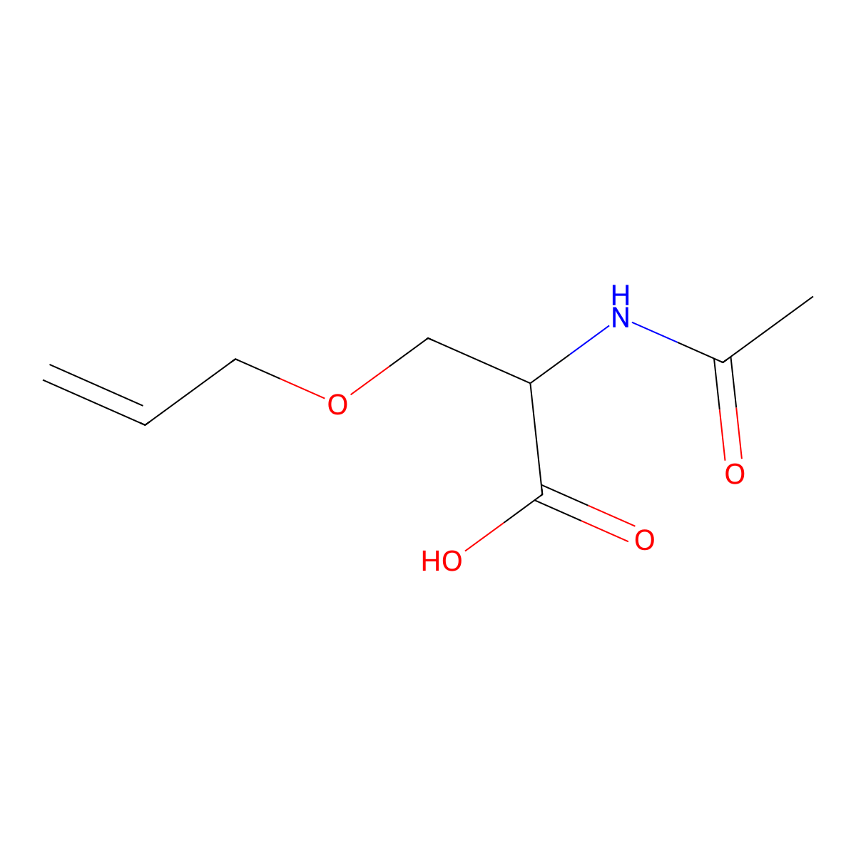 n-Acetyl-o-allylserine molecular structure, CAS 1510814-71-7