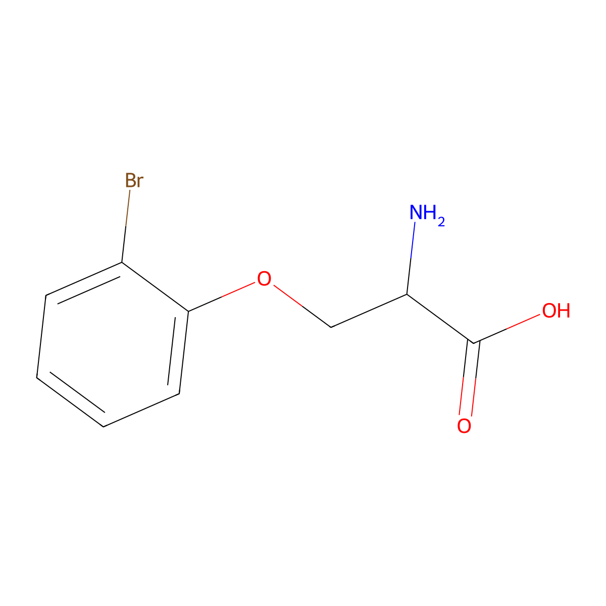 O-(2-Bromophenyl)-L-serine molecular structure, CAS 1510817-09-0
