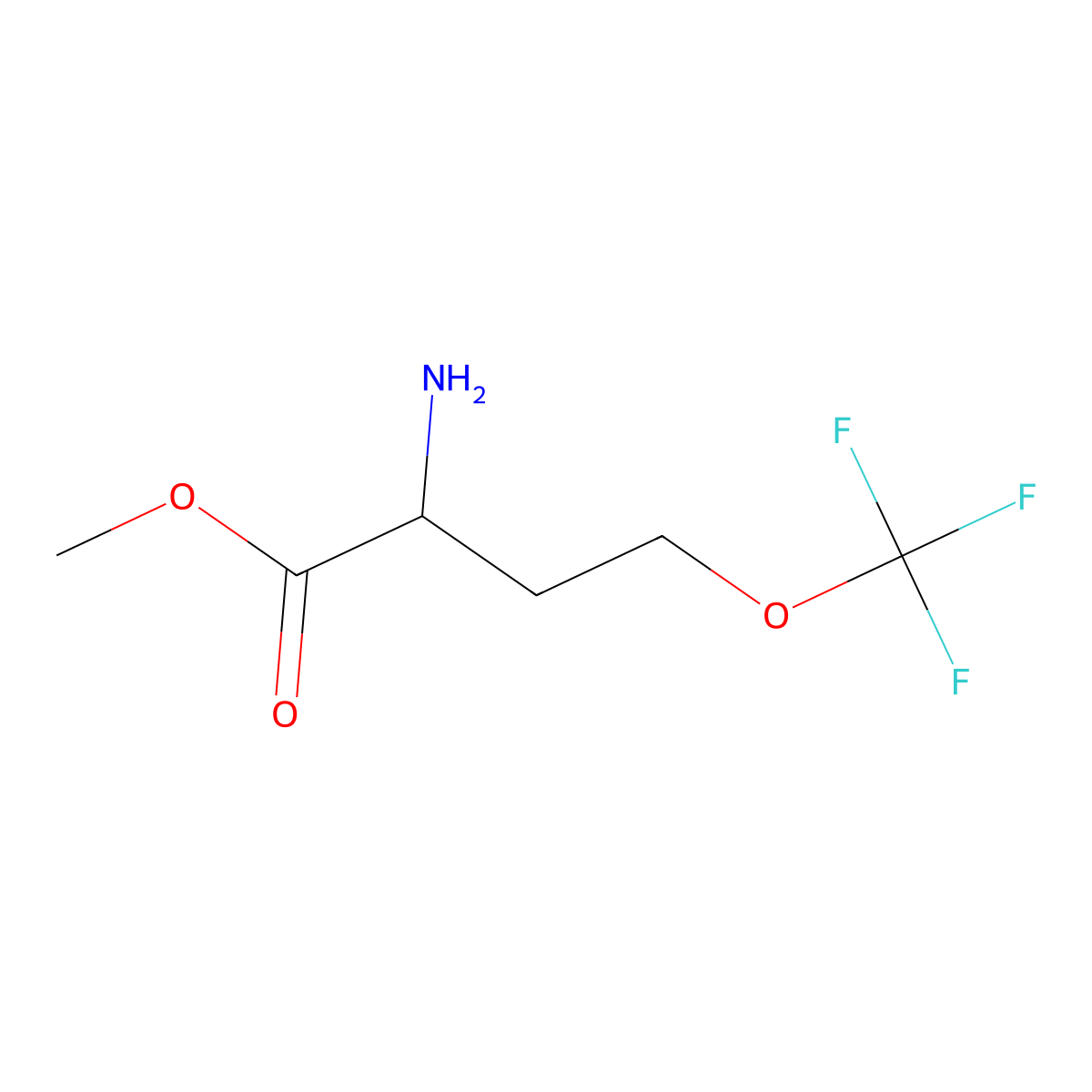 Methyl o-(trifluoromethyl)homoserinate molecular structure, CAS 1510827-48-1