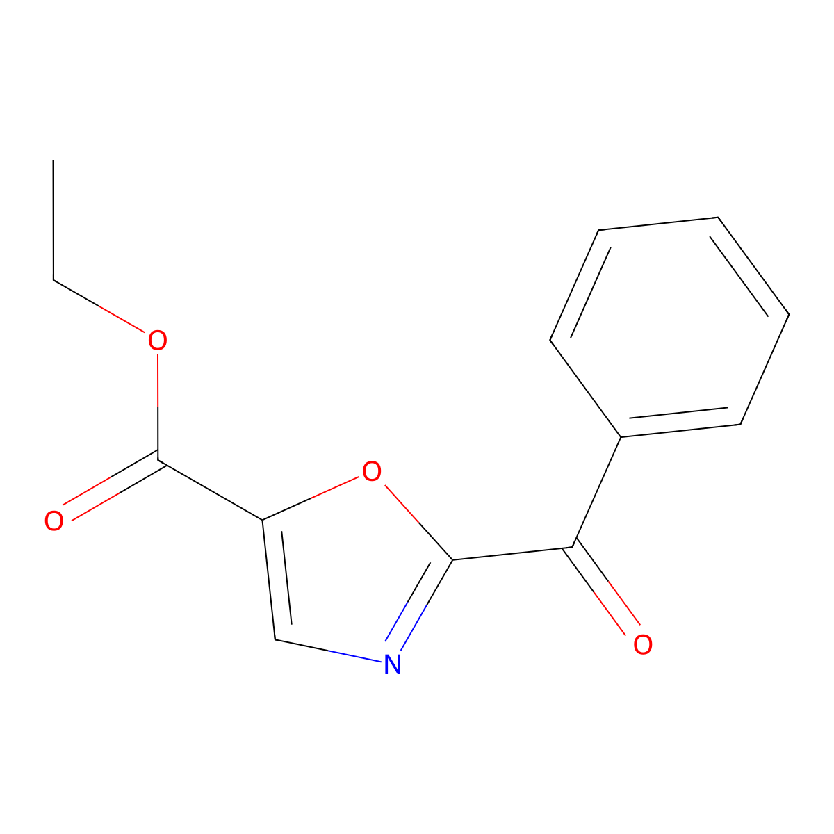 Ethyl 2-benzoyloxazole-5-carboxylate molecular structure, CAS 1510833-33-6