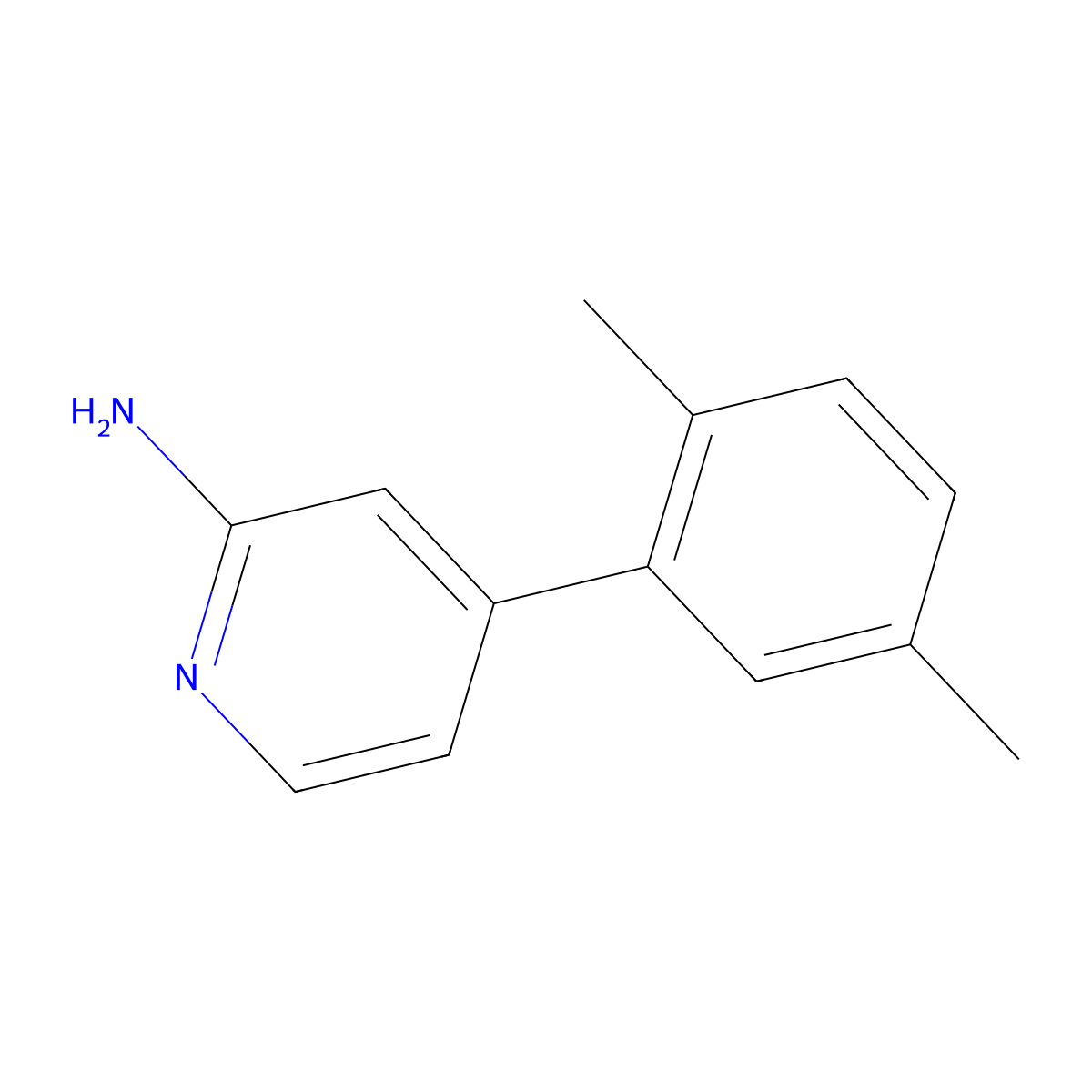 4-(2,5-Dimethylphenyl)-2-pyridinamine molecular structure, CAS 1510878-74-6