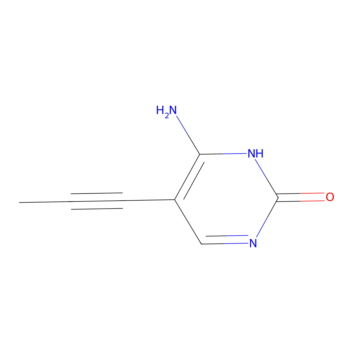 5-Propynylcytosine molecular structure, CAS 151091-68-8