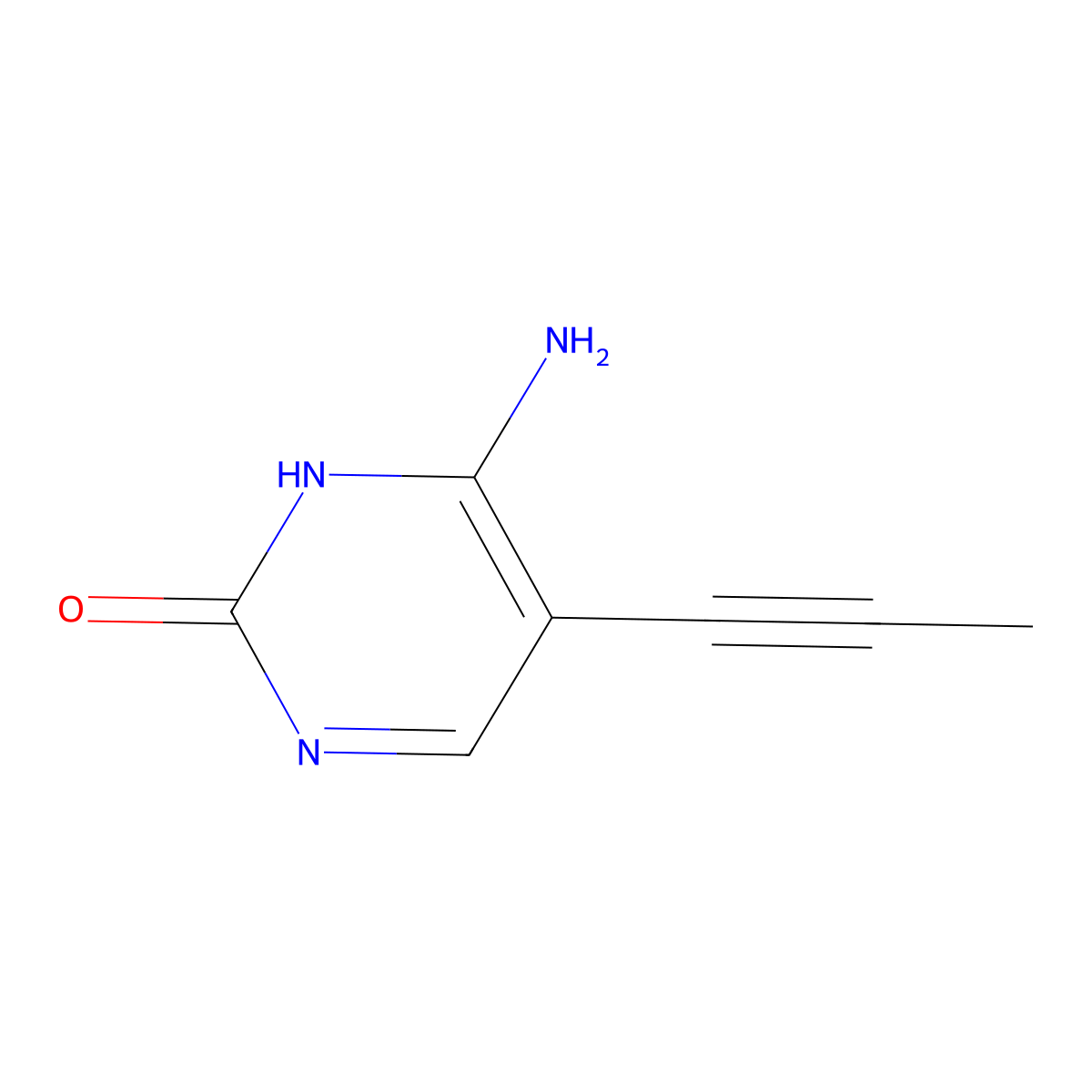5-Propynylcytosine molecular structure, CAS 151091-68-8