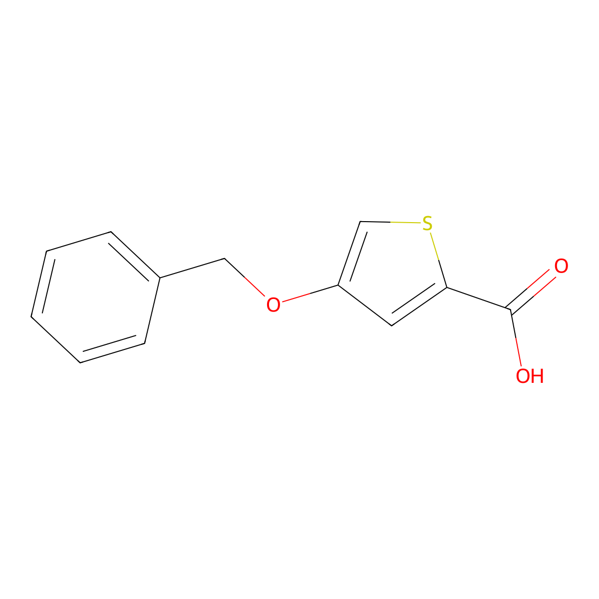 4-(Benzyloxy)thiophene-2-carboxylic acid molecular structure, CAS 1510918-76-9