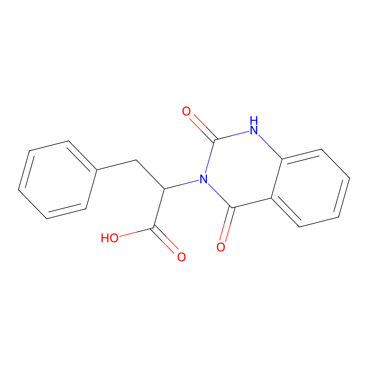 (S)-2-(2,4-Dioxo-1,2-dihydroquinazolin-3(4H)-yl)-3-phenylpropanoic acid molecular structure, CAS 151094-81-4